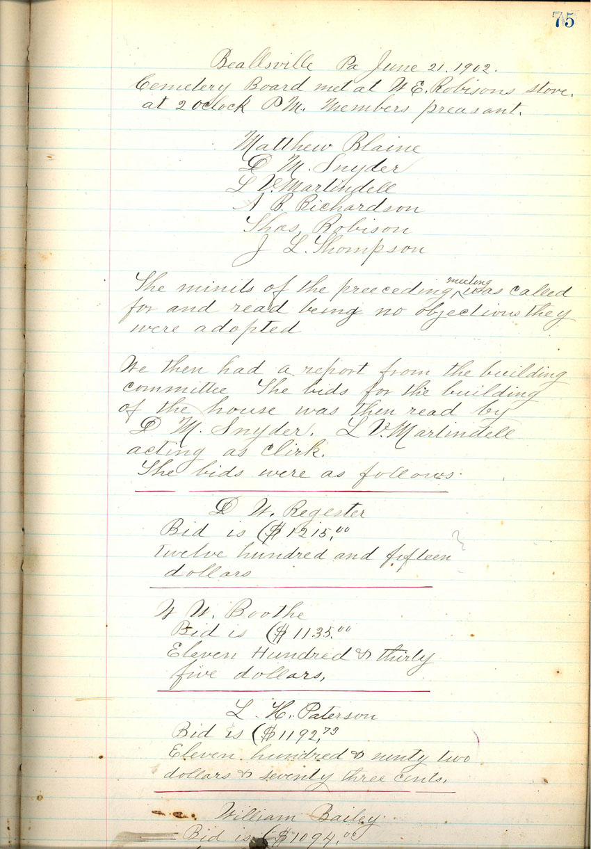 minute book